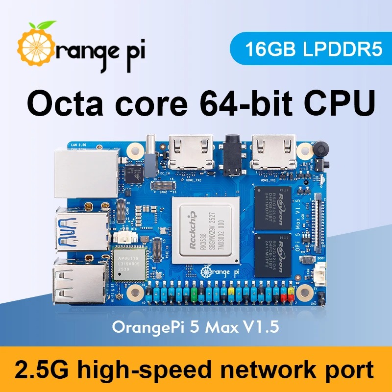 RoRuSOrange Pi 5 Max 16GB V1.5 - Rk3588 Mini Pc Board incelemesi ve fiyatı