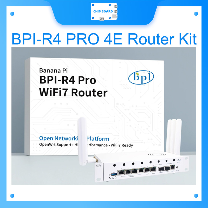 Banana Pi BPI-R4 PRO 4E Router - Bananapi Bpi R4 Wifi 7 incelemesi ve fiyatı