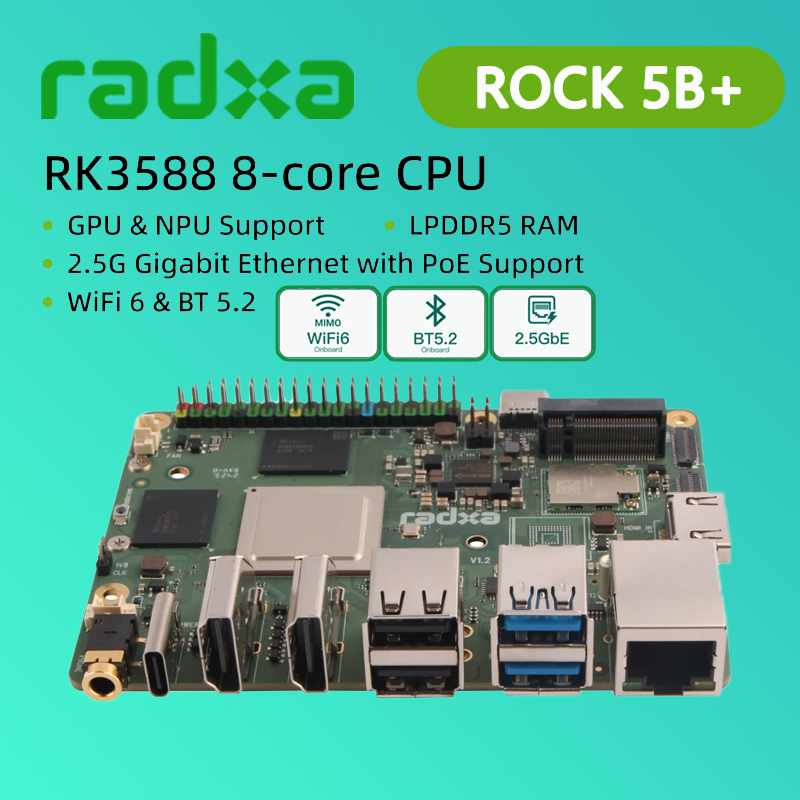 Radxa ROCK 5B+ Rockchip RK3588 - Radxa Rock 5B 16Gb incelemesi ve fiyatı